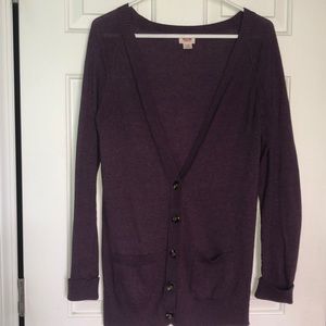 Purple Cardigan